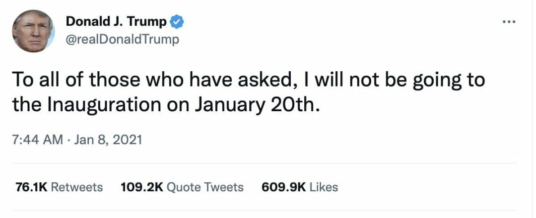 Los archivos de twitter Donald Trump 8 de enero